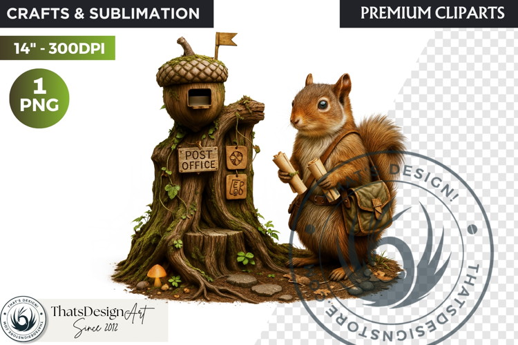 Fantasy clipart Magical Forest Village PNG for scrapbooking