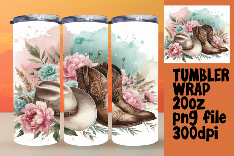 Charming 20oz Tumbler Design , Western