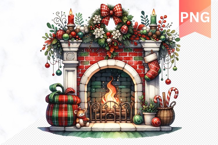 Christmas Fireplace Png Image 15