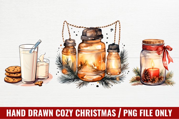 Christmas Watercolor Clipart