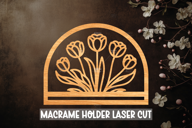 Macrame Holder Laser cut, Home decor Laser Cut