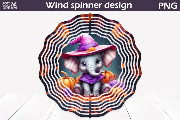 Elephant Fall Wind Spinner| Kids Halloween Wind Spinner example image 1