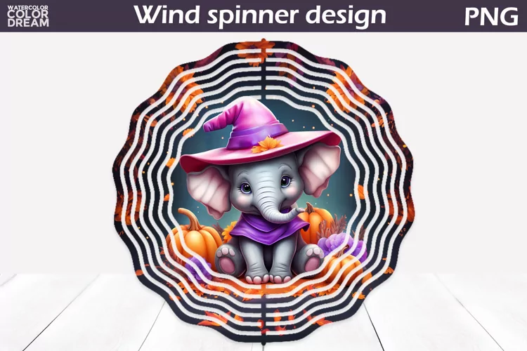 Elephant Fall Wind Spinner| Kids Halloween Wind Spinner