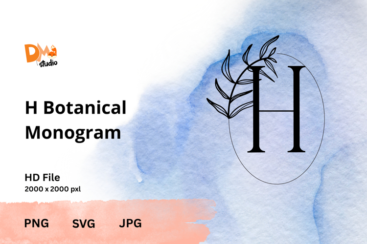 Leaf Monogram Svg Image 7