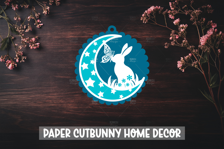 Floral Bunny Svg Image 4
