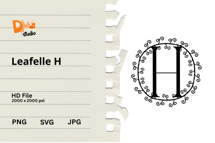 Floral Monogram Letter Svg Image 8