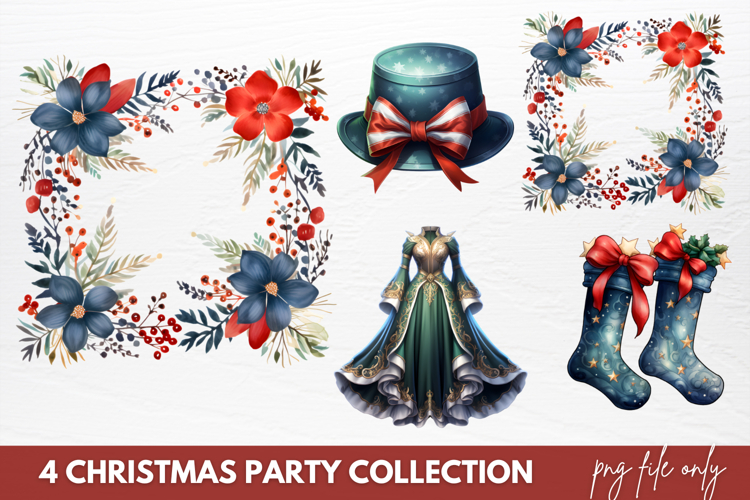 Christmas Watercolor Clipart Image 16