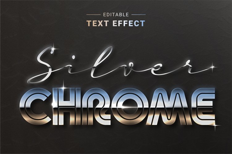 Editable Text Effect for Illustrator. Vector Graphic styles example image 1