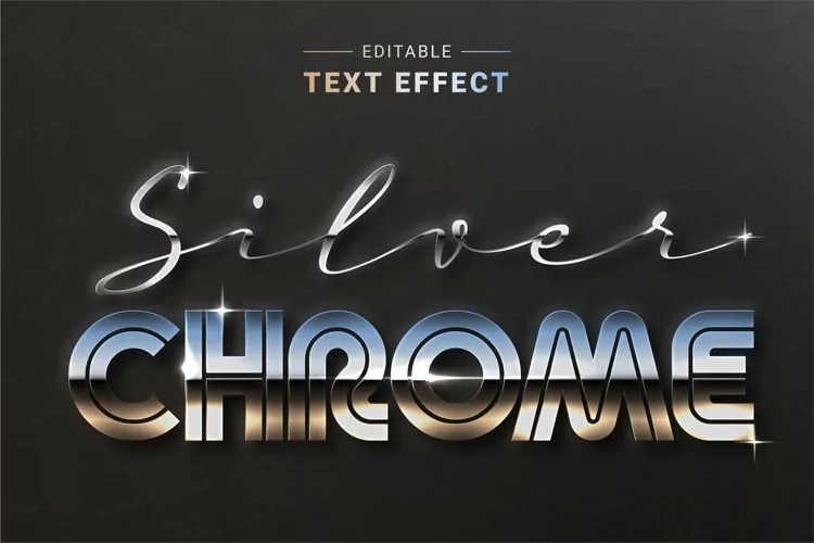 Editable Text Effect for Illustrator. Vector Graphic styles