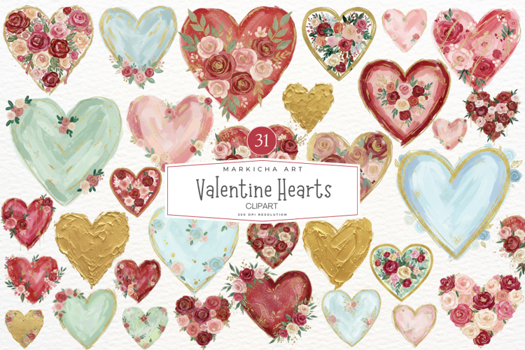 Valentine Hearts Clipart