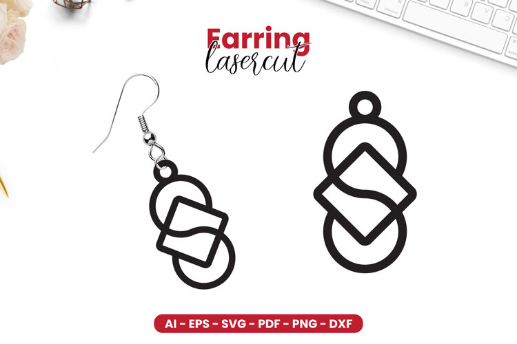 Earring LaserCut - Lasercut File example image 1