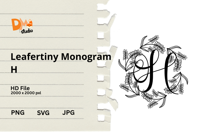 Floral Monogram Letter Svg Image 7