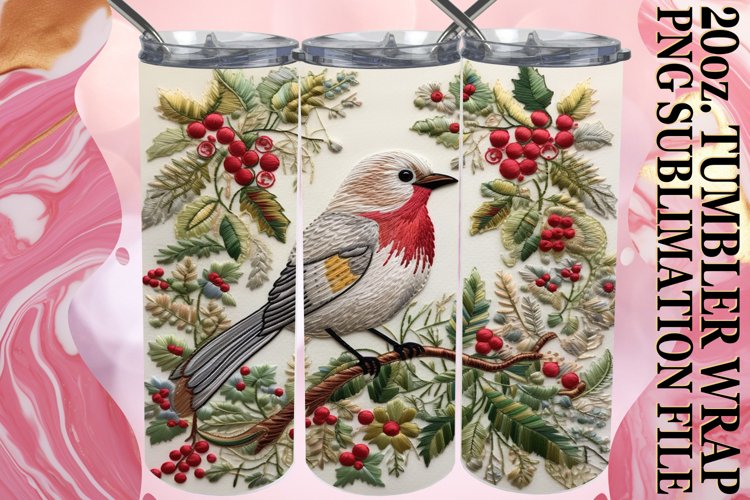 Frosty Christmas Magic Tumbler Decor