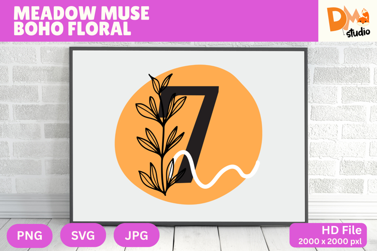 Floral Monogram Letter Svg Image 16