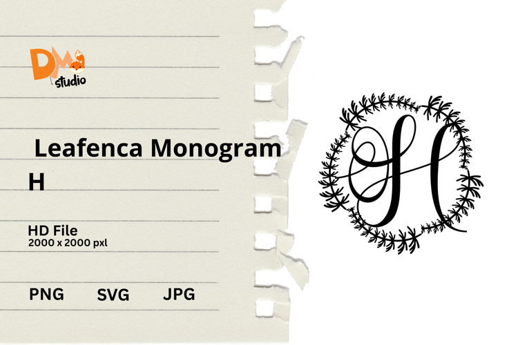 Floral Monogram Letter Svg Image 23