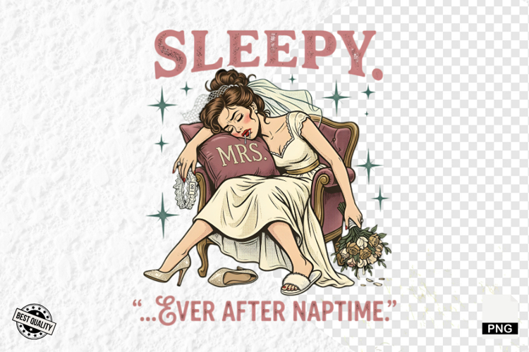 Vintage Funny Bride Sublimation PNG