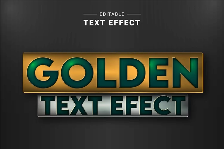 Editable Text Effect for Illustrator. Vector Graphic styles