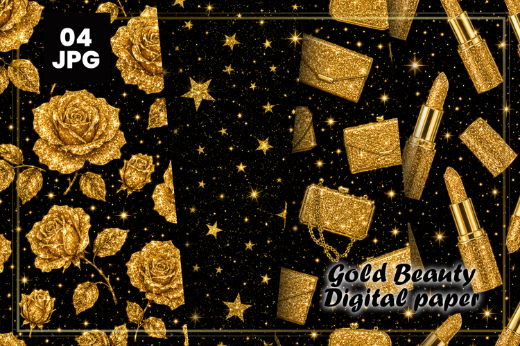 Gold Beauty Digital Paper