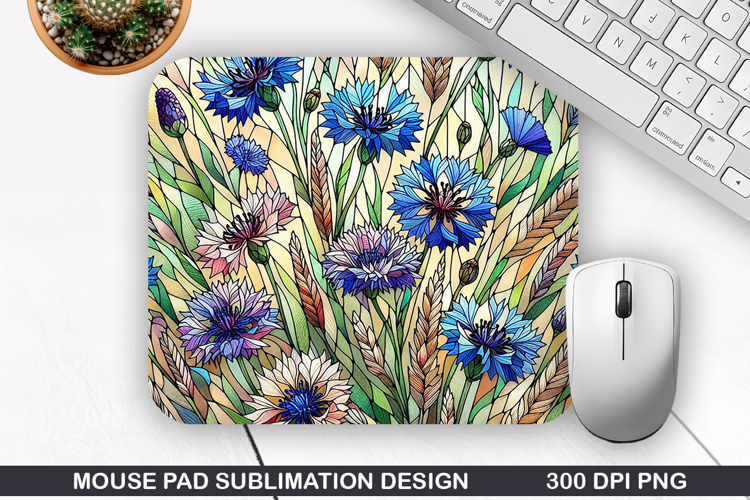 Mouse Pad Sublimation, Summer Flower Mouse Pad PNG Design