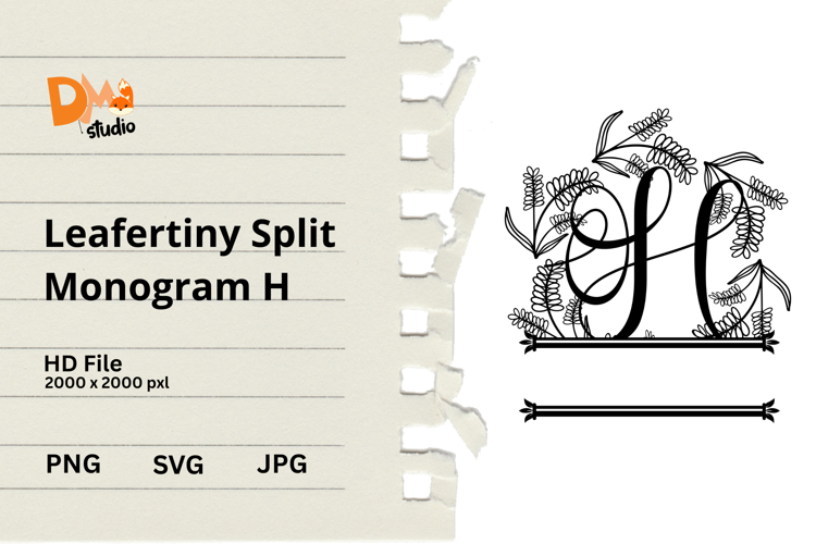 Floral Monogram Letter Svg Image 3