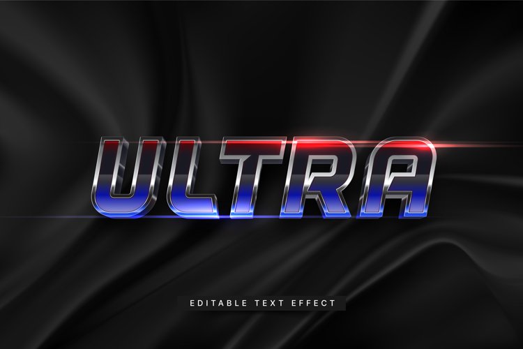 Editable Text Effect for Illustrator. Vector Graphic styles example image 1