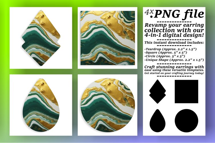 Round Marble Ornaments Sublimation example image 1