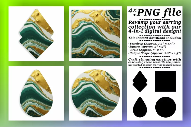 Round Marble Ornaments Sublimation