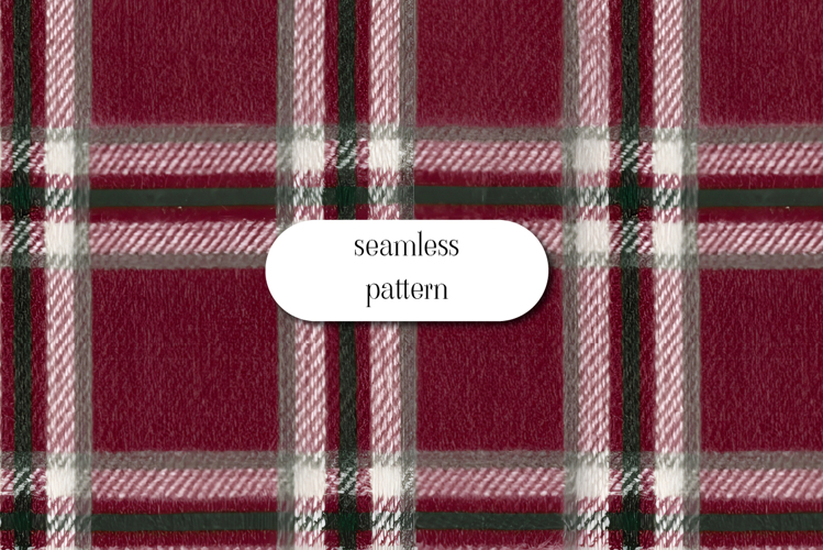Burgundy Plaid Seamless Pattern Digital Paper Background