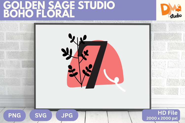 Boho Flower SVGs Image 10