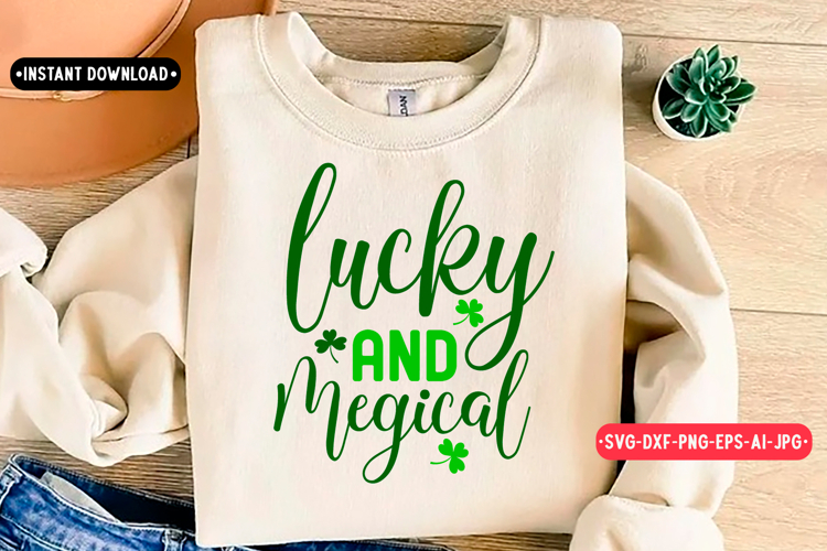 Lucky and megical st Patricks day SVG Design