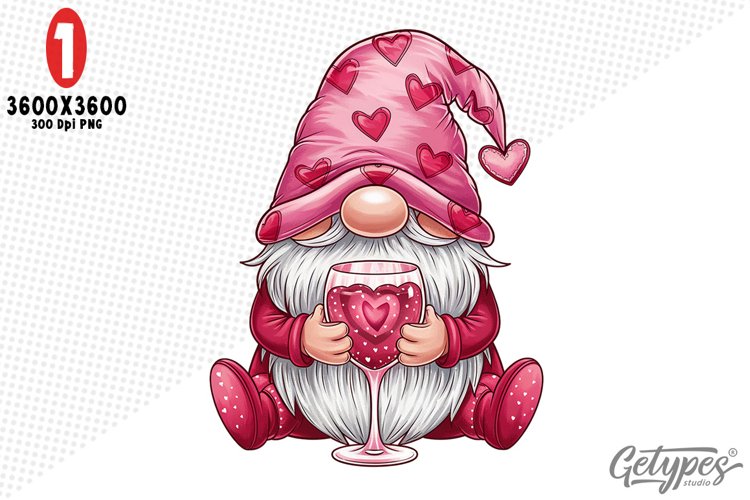 Valentine Gnome Clipart Image 15
