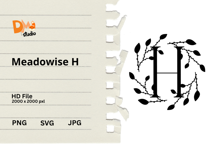 Floral Monogram Letter Svg Image 4