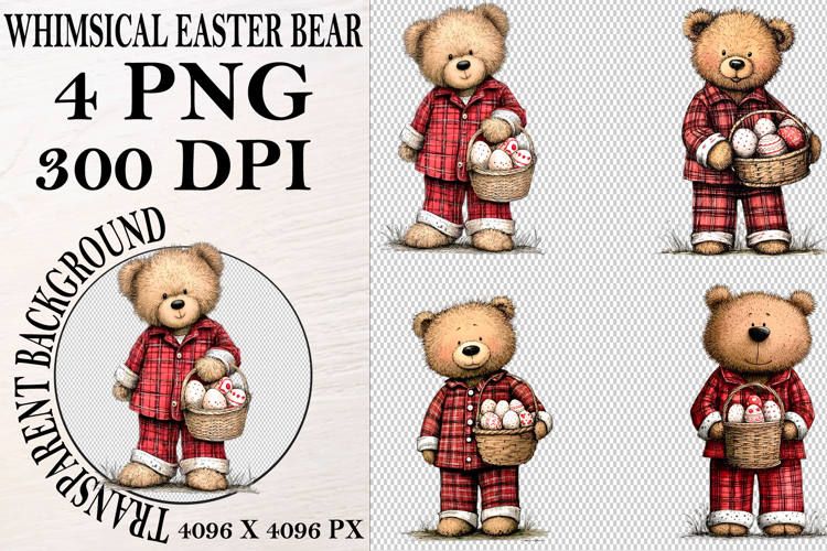 Whimsical Easter Bear Clipart Easter Bear png