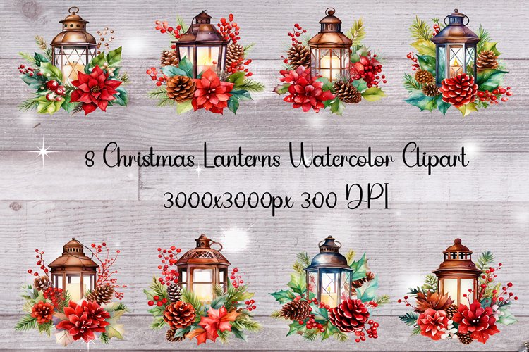 Christmas Watercolor Clipart Image 11