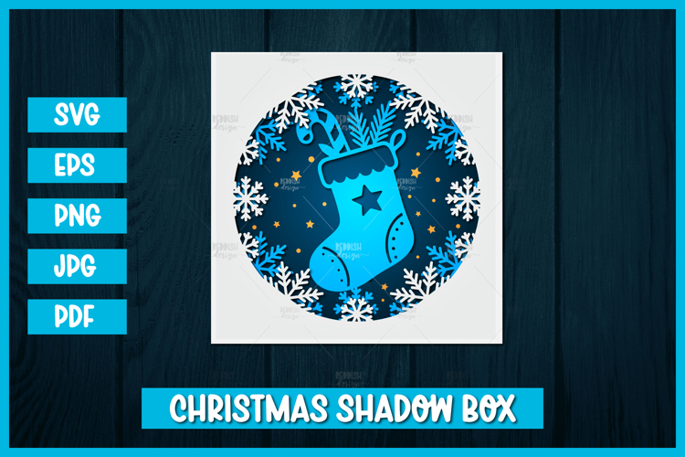 Deer Shadow Box Svg Image 9