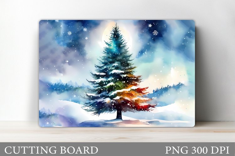 Christmas Tree Cutting Board. Christmas Cutting Board example image 1