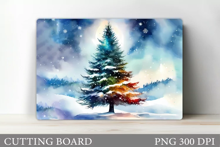 Christmas Tree Cutting Board. Christmas Cutting Board