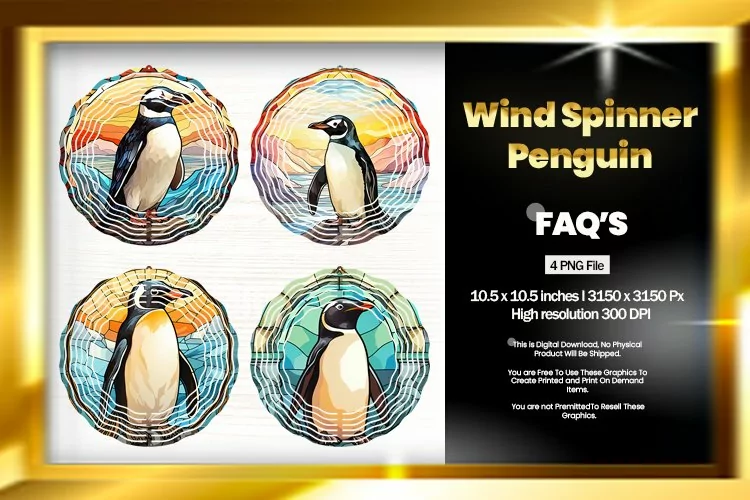 Penguin Wind Spinner Sublimation - 04 Variation