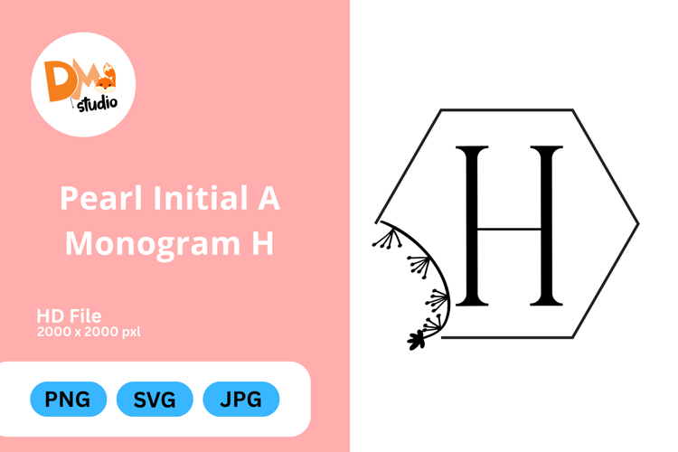 Pearl Monogram Svg Image 22