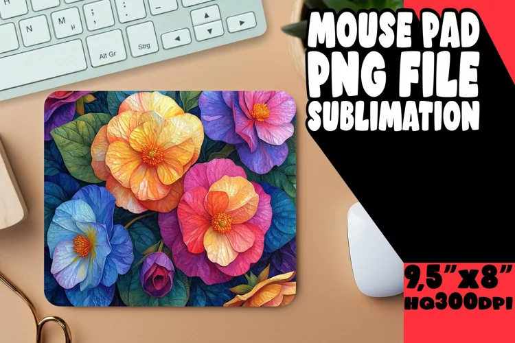 Flower Frenzy: Bloom Mouse Pad