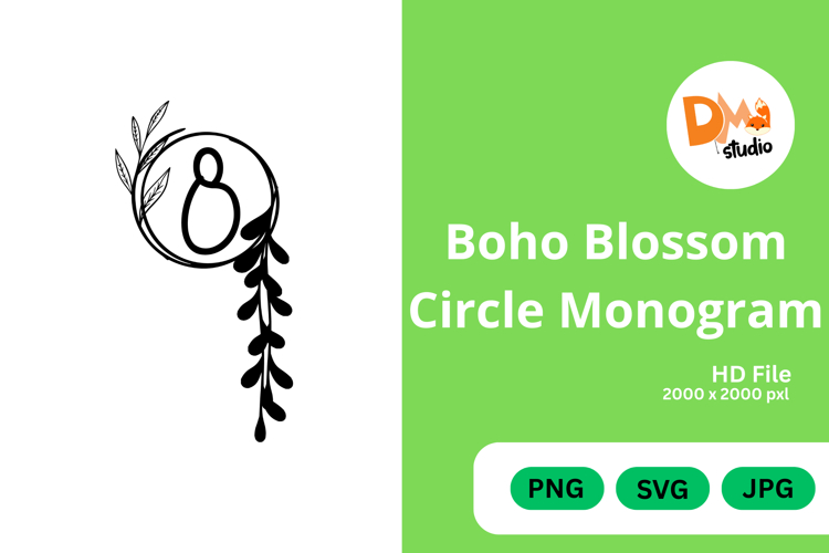 Boho Flower Clipart Image 13