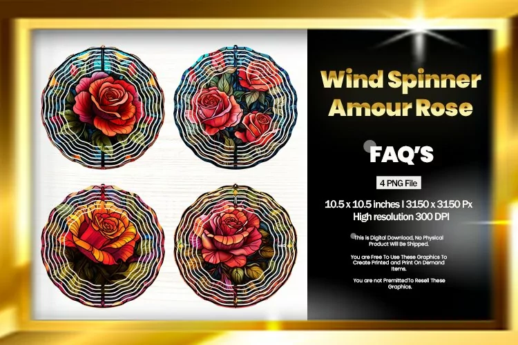 Amour Rose Wind Spinner Sublimation - 04 Variations