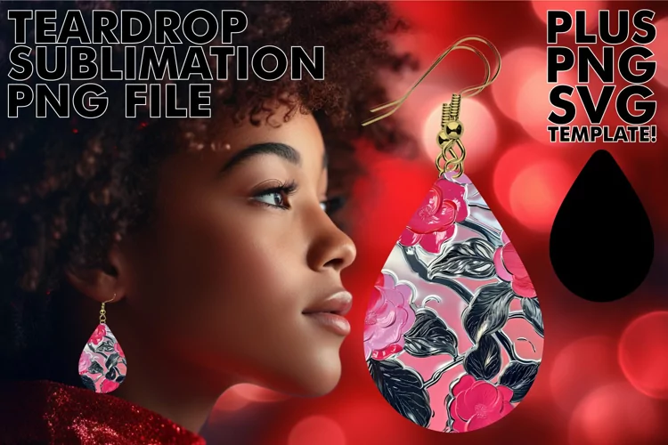 Sublimation Blossom Earrings