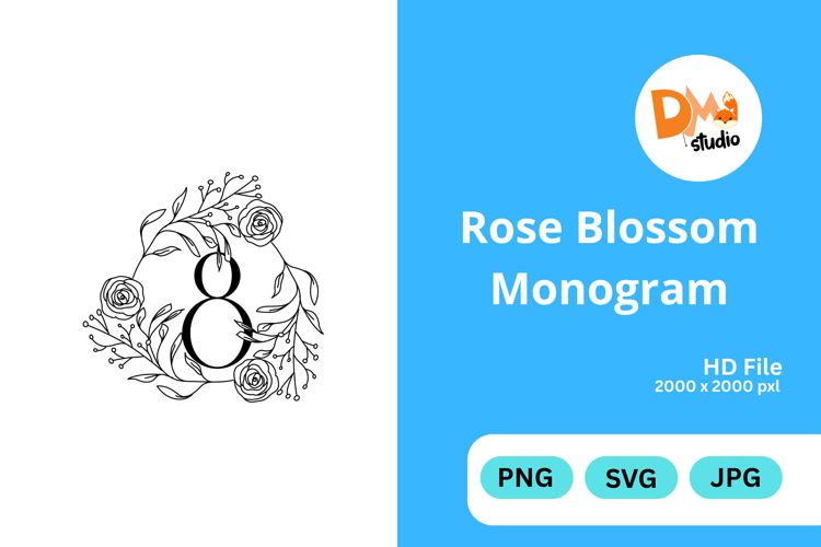 Rose Blossom Monogram