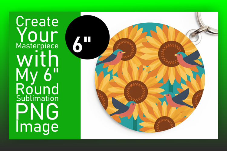 Bright Circle Design Coaster Artwork , Birds