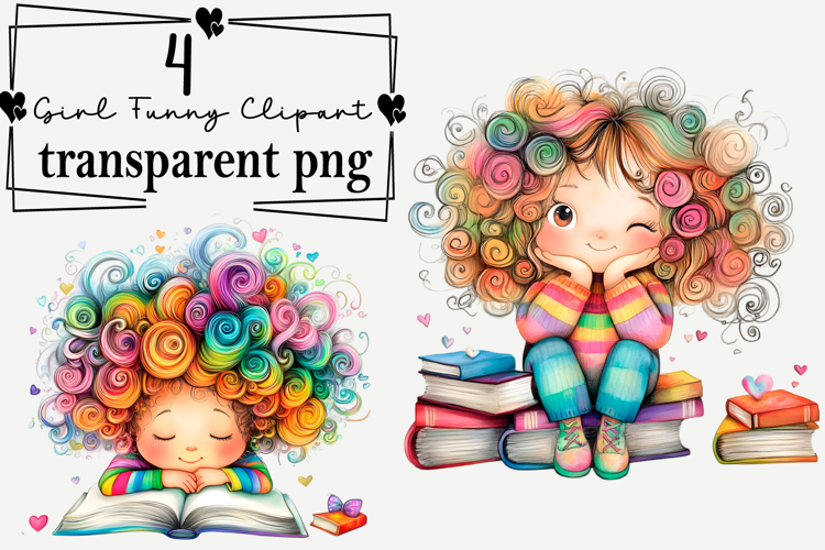 Cute Girl Clipart Image 5