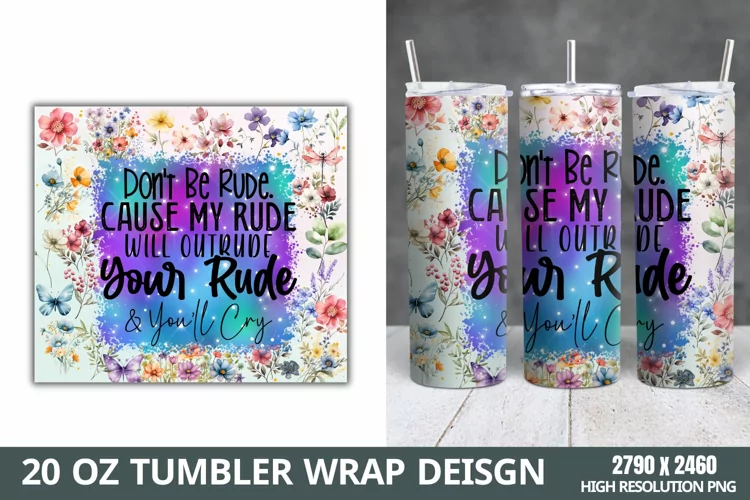Funny Quotes 20oz Skinny Tumbler Sublimation,