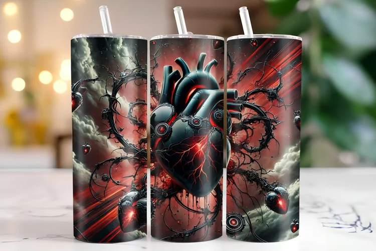 Heart Tumbler Wrap | Sublimation | Tumblers