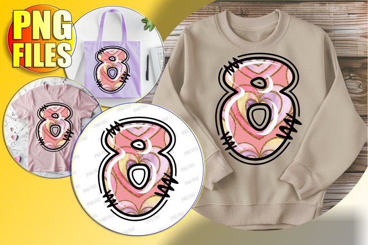 8 Doodle Letter Valentine Sweet Loving Design!