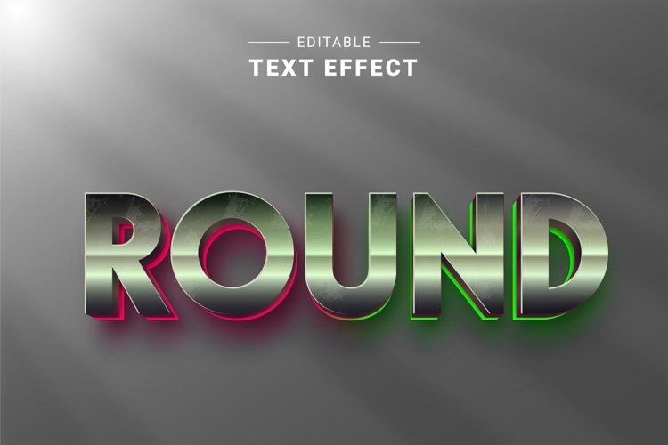 Editable Text Effect for Illustrator. Vector Graphic styles example image 1